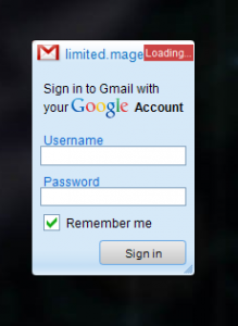 Gmail gadget locked up in Windows 7